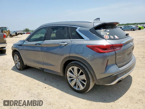 2021 Infiniti QX50 Essential с VIN 3PCAJ5CA4MF101584, выставлен на аукционе Copart как лот 57324295 с пробегом Не указан миль и Списание • Salvage title. История ставок и продаж доступна на DreamBid. Изображение 2.