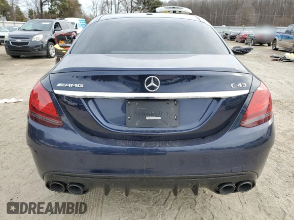 2020 Mercedes-Benz C 43 AMG with VIN W1KWF6EB3LR594563, listed as a Copart auction lot 88457735 with 67,092 mi miles and Salvage Title. Bid and sale history available at carsss.com. Image 6.