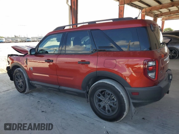 2024 Ford Bronco Sport Big Bend with VIN 3FMCR9B62RRF56148, listed as a Copart auction lot 57823095 with 2,154 mi miles and Salvage title. Bid and sale history available at DreamBid. Image 2.