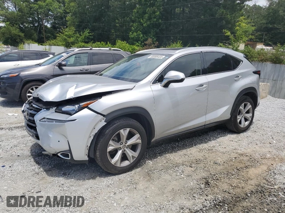2017 Lexus NX 200t with VIN JTJYARBZXH2075835, listed as a Copart auction lot 60088455 with 87,371 mi miles and Salvage title. Bid and sale history available at DreamBid. Image 1.
