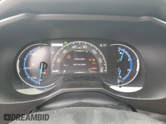 2024 Toyota RAV4 Hybrid LE with VIN 2T3UWRFV9RW188226, listed as a Copart auction lot 53516645 with 10,233 mi miles and Salvage title. Bid and sale history available at DreamBid. Image 9.