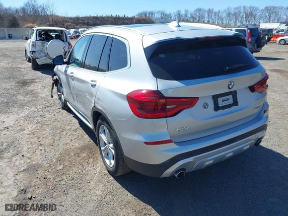 2018 BMW X3 xDrive30i with VIN 5UXTR9C59JLD68466, listed as a IAAI auction lot 41860546 with 49,192 mi miles. Bid and sale history available at carsss.com. Image 3.