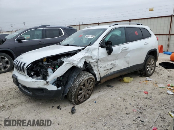 2017 Jeep Cherokee Limited z VIN 1C4PJMDB1HW515340, wystawiony jako Copart lot #43801195 z przebiegiem 87 265 mil mil oraz Szkoda całkowita • Salvage title. Historia ofert i sprzedaży dostępna na DreamBid. Obrazek 1.