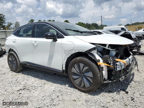 2023 Nissan ARIYA PREMIERE with VIN JN1BF0BAXPM411103, listed as a Copart auction lot 57527704 with 10,326 mi miles and Salvage Title. Bid and sale history available at carsss.com. Image 4.