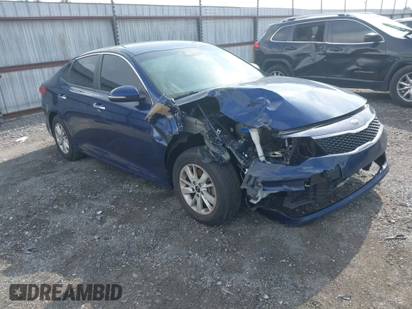 2018 Kia Optima LX with VIN 5XXGT4L37JG207956, listed as a IAAI auction lot 42121234 with 167,632 mi miles. Bid and sale history available at carsss.com. Image 1.