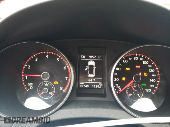 2011 Volkswagen GTI PZEV z VIN WVWHD7AJ1BW241072, wystawiony jako Copart lot #73080964 z przebiegiem 83 749 mil mil oraz Szkoda całkowita • Salvage title. Historia ofert i sprzedaży dostępna na DreamBid. Obrazek 9.