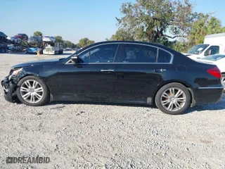 2014 Hyundai Genesis 3.8L with VIN KMHGC4DD6EU263275, listed as a IAAI auction lot 41283771 with 126,469 mi miles. Bid and sale history available at carsss.com. Image 15.