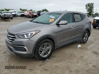 2018 Hyundai Santa Fe 2.4L z VIN 5NMZTDLB0JH087449, wystawiony jako Copart lot #58903105 z przebiegiem 114 037 mil mil oraz Szkoda całkowita • Salvage title. Historia ofert i sprzedaży dostępna na DreamBid. Obrazek 1.