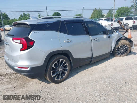 2022 GMC Terrain SLT z VIN 3GKALVEV1NL195005, wystawiony jako IAAI lot #42395131 z przebiegiem 40 499 mil mil oraz . Historia ofert i sprzedaży dostępna na DreamBid. Obrazek 4.
