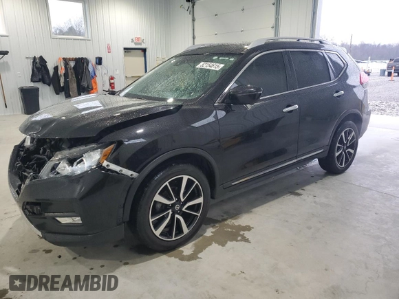 2020 Nissan Rogue SL with VIN 5N1AT2MV8LC720545, listed as a Copart auction lot 52154615 with 97,452 mi miles and Salvage Title. Bid and sale history available at DreamBid. Image 1.