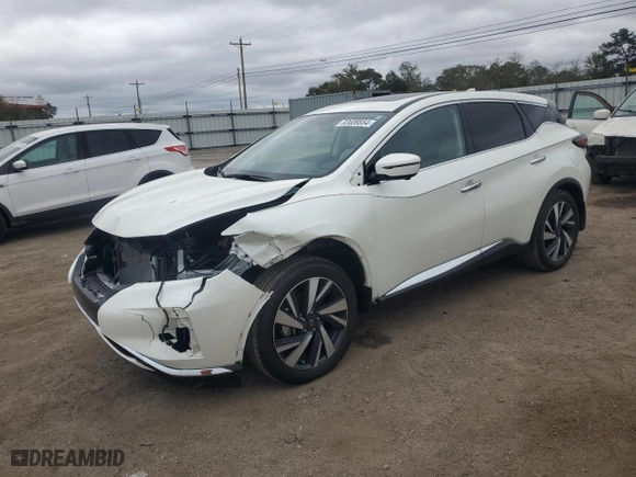2024 Nissan Murano SL with VIN 5N1AZ2CJ2RC104488, listed as a Copart auction lot 83409554 with 13,156 mi miles and Salvage Title. Bid and sale history available at carsss.com. Image 1.