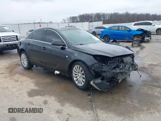2011 Buick Regal CXL Turbo TO2 with VIN W04GW5EV1B1075800, listed as a IAAI auction lot 41677775 with 190,205 mi miles. Bid and sale history available at carsss.com. Image 1.