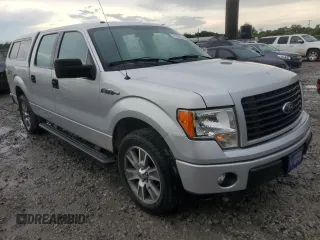 2014 Ford F-150 XL with VIN 1FTFW1CF3EKG56199, listed as a Copart auction lot 61046215 with 107,905 mi miles and Salvage title. Bid and sale history available at DreamBid. Image 4.