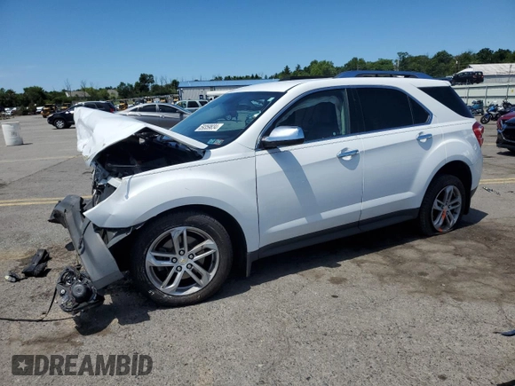 2016 Chevrolet Equinox LTZ z VIN 2GNFLGEK7G6155688, wystawiony jako Copart lot #59359834 z przebiegiem Nie podano mil oraz Szkoda całkowita • Salvage title. Historia ofert i sprzedaży dostępna na DreamBid. Obrazek 1.