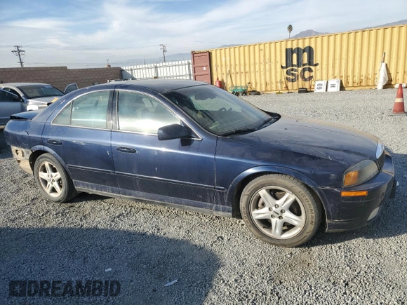 2002 Lincoln LS w/Base Pkg with VIN 1LNHM87A12Y677630, listed as a Copart auction lot 82925574 with 152,146 mi miles and Salvage Title. Bid and sale history available at carsss.com. Image 4.
