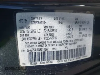 1998 Dodge Caravan LE z VIN 1B4GP54L6WB510102, wystawiony jako IAAI lot #42477633 z przebiegiem Nie podano mil oraz . Historia ofert i sprzedaży dostępna na DreamBid. Obrazek 9.