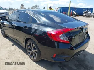 2020 Honda Civic Sedan Sport with VIN 2HGFC2F82LH593033, listed as a IAAI auction lot 41921409 with 20,614 mi miles. Bid and sale history available at carsss.com. Image 3.