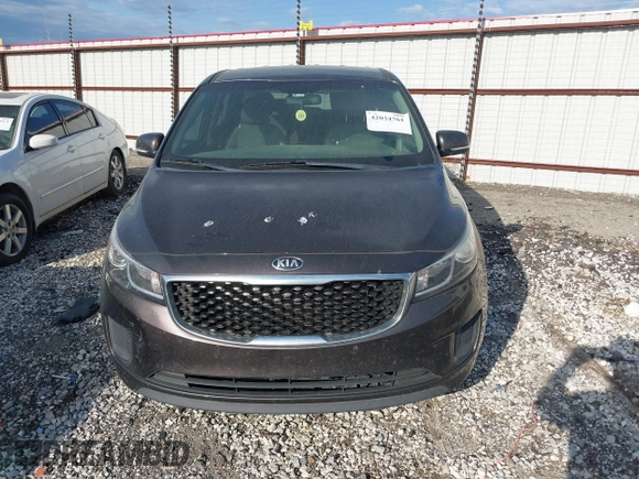 2017 Kia Sedona LX with VIN KNDMB5C11H6230541, listed as a IAAI auction lot 42034761 with 171,495 mi miles. Bid and sale history available at carsss.com. Image 12.