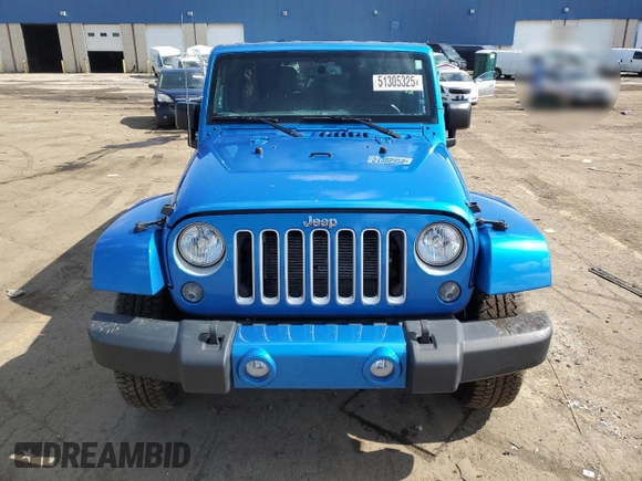 2016 Jeep Wrangler Unlimited 75th Anniversary with VIN 1C4BJWEG7GL172663, listed as a Copart auction lot 51305325 with 67,273 mi miles and Salvage Title. Bid and sale history available at carsss.com. Image 5.