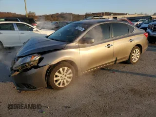2019 Nissan Sentra S with VIN 3N1AB7AP3KY241050, listed as a Copart auction lot 83358274 with 104,056 mi miles and Salvage title. Bid and sale history available at DreamBid. Image 1.