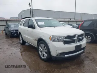 2012 Dodge Durango SXT with VIN 1C4RDHAG5CC308449, listed as a IAAI auction lot 41522856 with 111,284 mi miles. Bid and sale history available at carsss.com. Image 1.