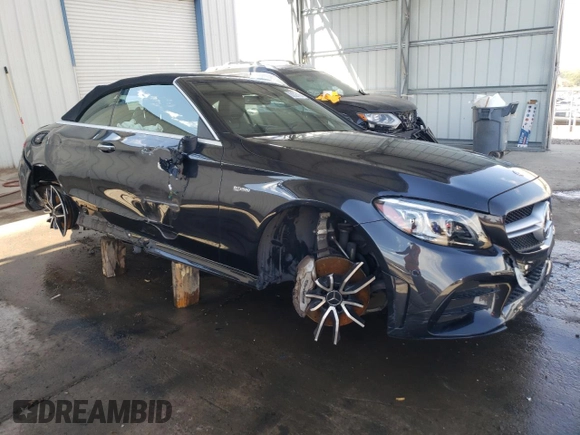 2021 Mercedes-Benz C with VIN W1KWK6EB7MG095077, listed as a Copart auction lot 63527184 with 17,239 mi miles and Salvage title. Bid and sale history available at DreamBid. Image 4.