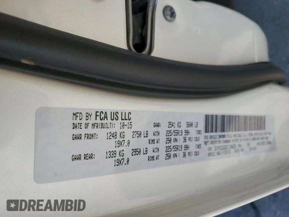 2016 Dodge Journey Crossroad Plus with VIN 3C4PDDGG9GT150425, listed as a Copart auction lot 57833925 with 151,998 mi miles and Clean title. Bid and sale history available at DreamBid. Image 14.