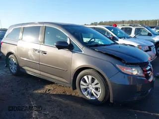 2015 Honda Odyssey EX-L z VIN 5FNRL5H68FB036243, wystawiony jako IAAI lot #41485651 z przebiegiem 110 878 mil mil oraz . Historia ofert i sprzedaży dostępna na DreamBid. Obrazek 1.