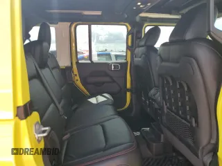 2022 Jeep Wrangler Unlimited Rubicon with VIN 1C4HJXFG3NW214174, listed as a Copart auction lot 74136484 with 5,292 mi miles and Salvage title. Bid and sale history available at DreamBid. Image 10.