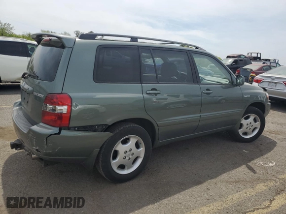 2005 Toyota Highlander with VIN JTEEP21AX50127457, listed as a Copart auction lot 54300585 with 127,497 mi miles and Salvage Title. Bid and sale history available at DreamBid. Image 3.