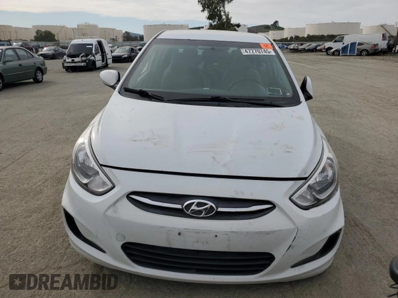 2017 Hyundai Accent SE with VIN KMHCT4AE6HU376532, listed as a Copart auction lot 47270745 with 133,725 mi miles and Salvage Title. Bid and sale history available at carsss.com. Image 5.