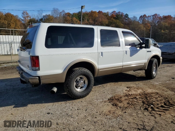 2005 Ford Excursion Eddie Bauer z VIN 1FMSU45P95EC14565, wystawiony jako Copart lot #84520134 z przebiegiem 276 698 mil mil oraz Szkoda całkowita • Salvage title. Historia ofert i sprzedaży dostępna na DreamBid. Obrazek 3.