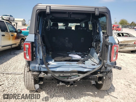 2024 Ford Bronco Big Bend with VIN 1FMDE7BH4RLB04707, listed as a Copart auction lot 50631485 with 3,626 mi miles and Salvage Title. Bid and sale history available at DreamBid. Image 6.