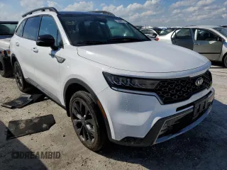 2021 Kia Sorento EX with VIN 5XYRHDLF4MG071340, listed as a Copart auction lot 75866114 with 75,471 mi miles and Non Repairable. Bid and sale history available at carsss.com. Image 4.