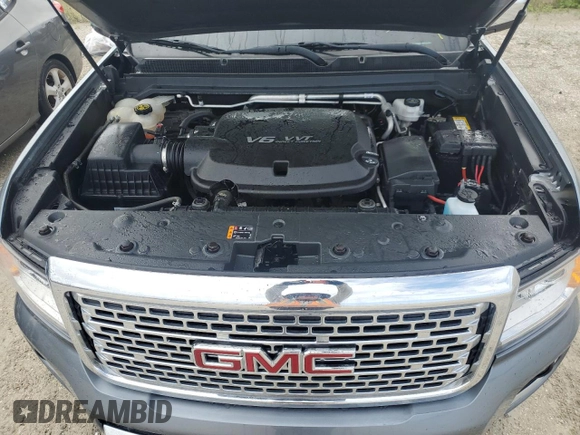 2019 GMC Canyon 2WD Denali with VIN 1GTG5EEN9K1195501, listed as a Copart auction lot 74505194 with 8,491 mi miles and Non Repairable. Bid and sale history available at carsss.com. Image 11.