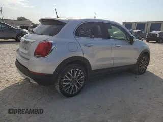 2017 FIAT 500X Lounge with VIN ZFBCFXDB0HP543841, listed as a Copart auction lot 75700444 with 53,913 mi miles and Salvage title. Bid and sale history available at DreamBid. Image 3.