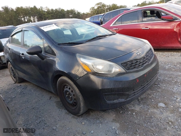 2013 Kia Rio LX with VIN KNADM4A37D6301810, listed as a IAAI auction lot 41838978 with 179,489 mi miles. Bid and sale history available at carsss.com. Image 1.