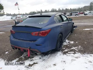 2017 Infiniti Q50 3.0t Premium with VIN JN1EV7AR5HM837024, listed as a IAAI auction lot 41027425 with 105,743 mi miles. Bid and sale history available at carsss.com. Image 4.
