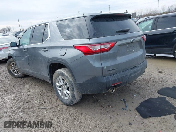 2020 Chevrolet Traverse LS with VIN 1GNERFKW4LJ287655, listed as a IAAI auction lot 41639412 with 59,065 mi miles and . Bid and sale history available at DreamBid. Image 3.