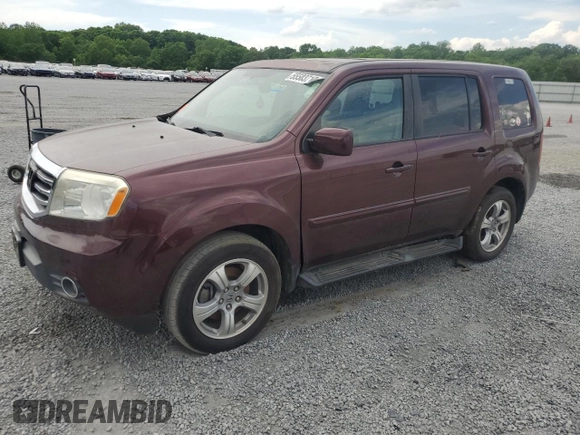 2013 Honda Pilot EX-L with VIN 5FNYF3H56DB005360, listed as a Copart auction lot 55583715 with Not Provided miles and Clean Title. Bid and sale history available at DreamBid. Image 1.