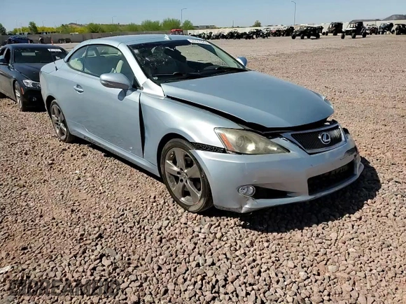 2010 Lexus IS 250 C with VIN JTHFF2C28A2513695, listed as a Copart auction lot 53727825 with 47,955 mi miles and Salvage title. Bid and sale history available at DreamBid. Image 14.