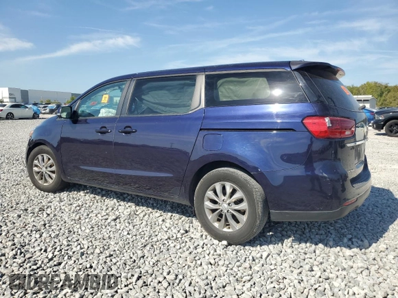 2021 Kia Sedona LX with VIN KNDMB5C17M6667292, listed as a Copart auction lot 48960695 with 162,204 mi miles and Non Repairable. Bid and sale history available at carsss.com. Image 2.