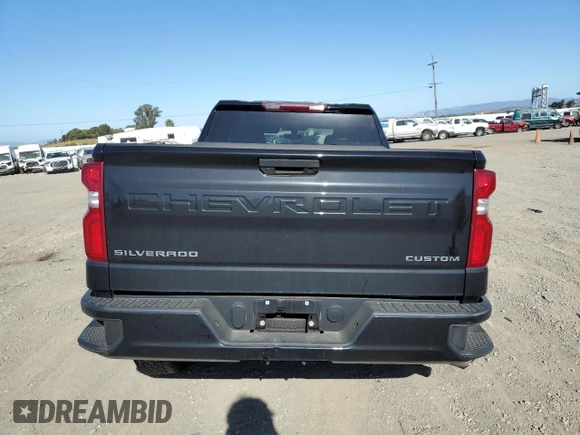 2019 Chevrolet Silverado 1500 Custom with VIN 1GCRYBEH8KZ372128, listed as a Copart auction lot 61106394 with 24,289 mi miles and Salvage Title. Bid and sale history available at DreamBid. Image 6.