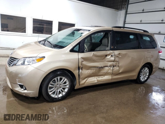 2013 Toyota Sienna XLE AAS с VIN 5TDYK3DC3DS303568, выставлен на аукционе Copart как лот 60126645 с пробегом 63 194 миль миль и Списание • Salvage title. История ставок и продаж доступна на DreamBid. Изображение 1.