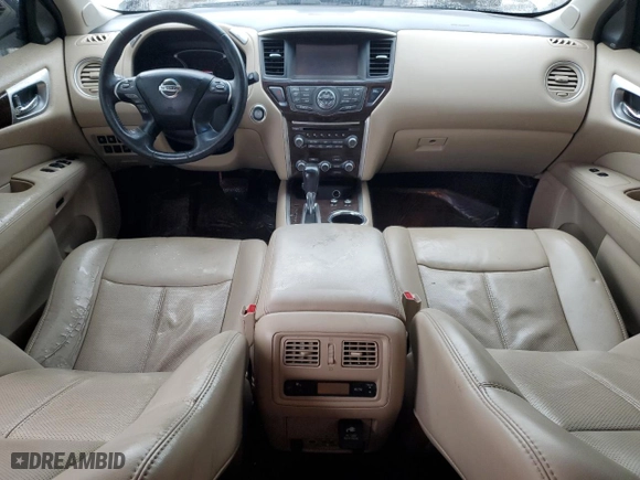 2016 Nissan Pathfinder Platinum with VIN 5N1AR2MM9GC649576, listed as a Copart auction lot 43162655 with 210,240 mi miles and Salvage Title. Bid and sale history available at carsss.com. Image 8.