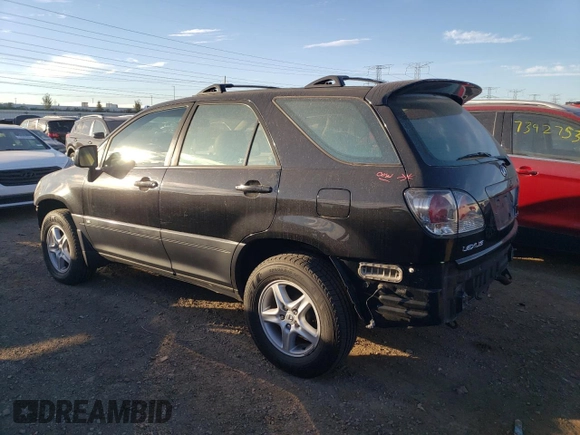 2001 Lexus RX 300 with VIN JTJHF10UX10219427, listed as a Copart auction lot 74339714 with 161,734 mi miles and Salvage Title. Bid and sale history available at carsss.com. Image 2.