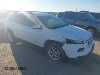 2018 Jeep Cherokee Latitude Plus with VIN 1C4PJLLB1JD590634, listed as a IAAI auction lot 41801859 with 89,457 mi miles. Bid and sale history available at carsss.com. Image 1.