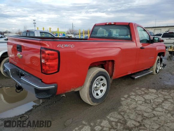 2014 Chevrolet Silverado 1500 Work Truck with VIN 1GCNKPEHXEZ197866, listed as a Copart auction lot 46697055 with 57,377 mi miles and Salvage Title. Bid and sale history available at DreamBid. Image 3.