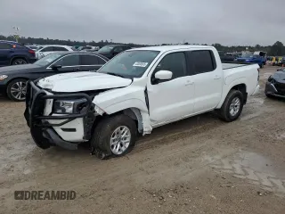 2024 Nissan Frontier SV with VIN 1N6ED1EJ8RN642206, listed as a Copart auction lot 43000665 with 5,680 mi miles and Salvage Title. Bid and sale history available at carsss.com. Image 1.