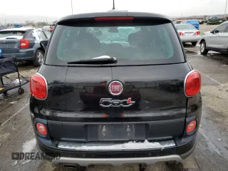 2014 FIAT 500L Trekking with VIN ZFBCFADH0EZ008008, listed as a Copart auction lot 81601874 with 91,812 mi miles and Salvage Title. Bid and sale history available at carsss.com. Image 6.